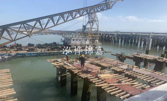 福建省碼頭利用松木樁承重加固項目